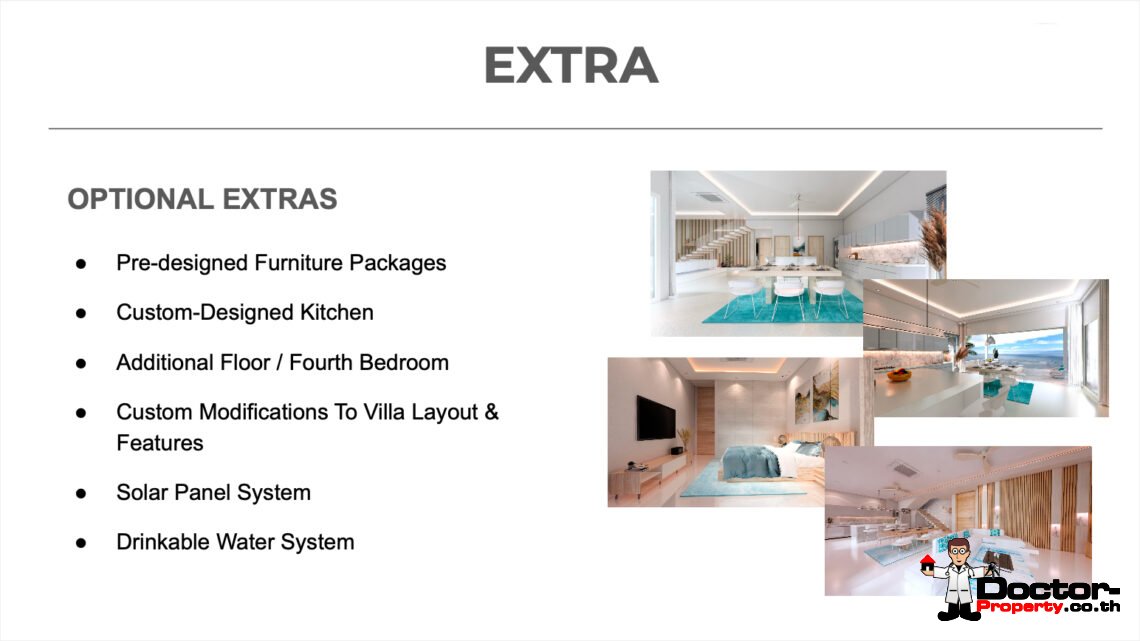 3 Bedroom Pool Villa with Sea View in Plai Laem, Koh Samui – For Sale